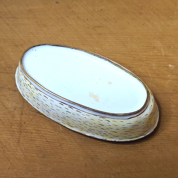 Handpainted Brass & Enamel Duck Trinket Box - Picture 6 of 7